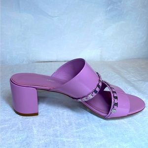 Ferragamo Trabia Vara Chain Sandals in Nappa Leather